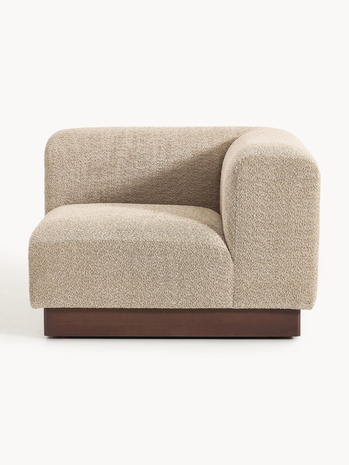 Natelle Corner Module in Teddy Bouclé