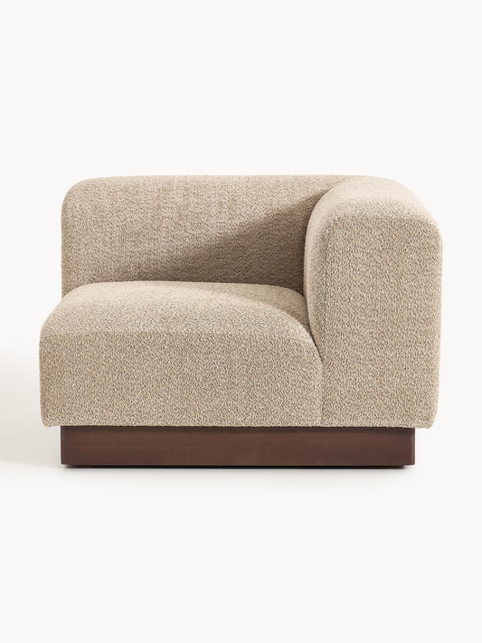 Natelle Corner Module in Teddy Bouclé