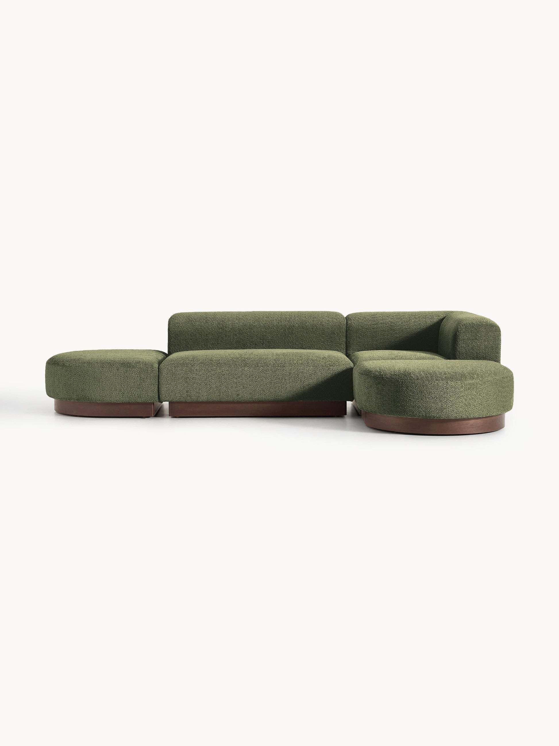 Natelle Modular Corner Sofa in Teddy Bouclé