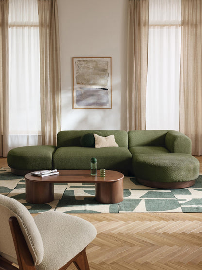 Natelle Modular Corner Sofa in Teddy Bouclé
