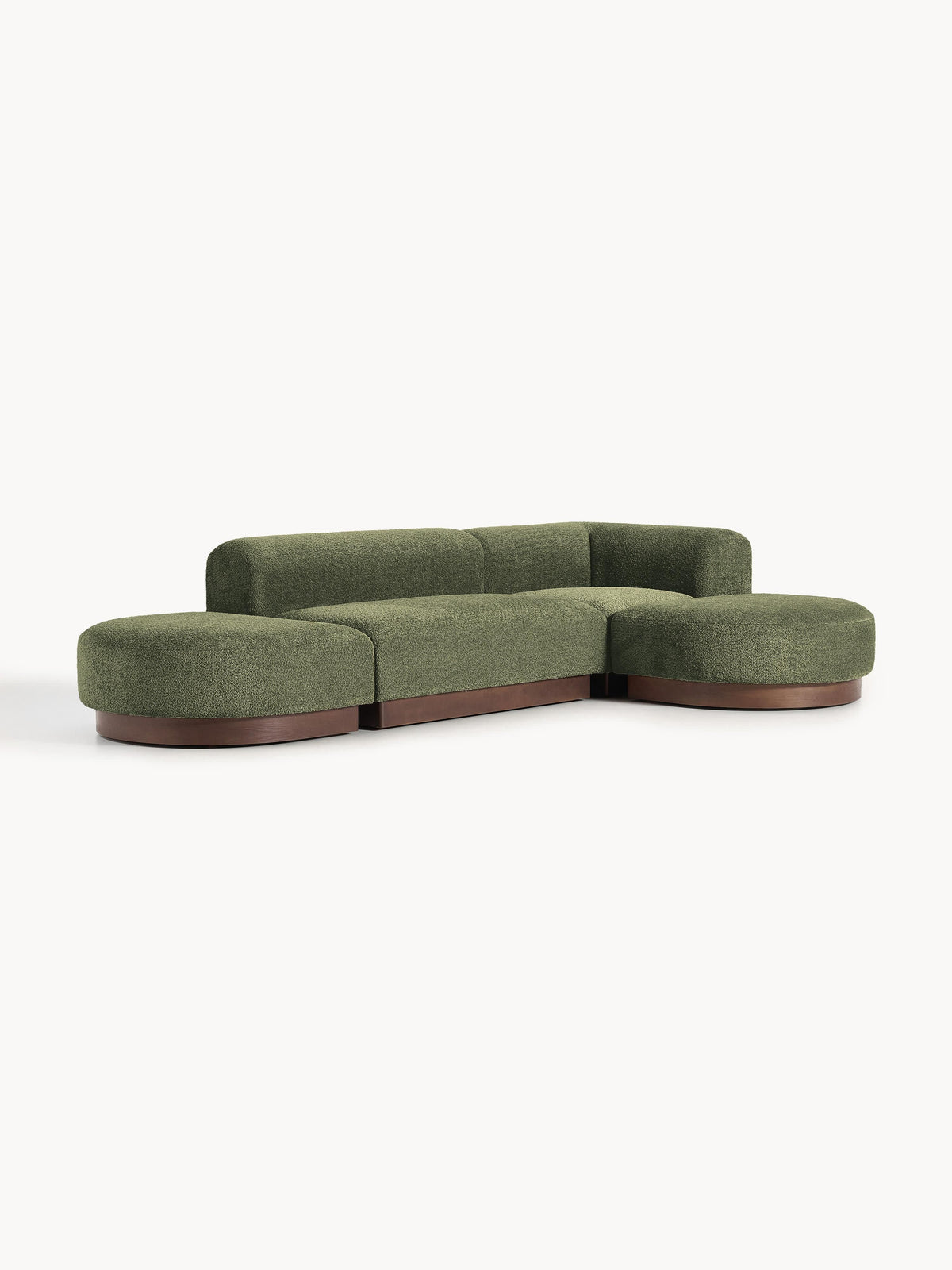 Natelle Modular Corner Sofa in Teddy Bouclé