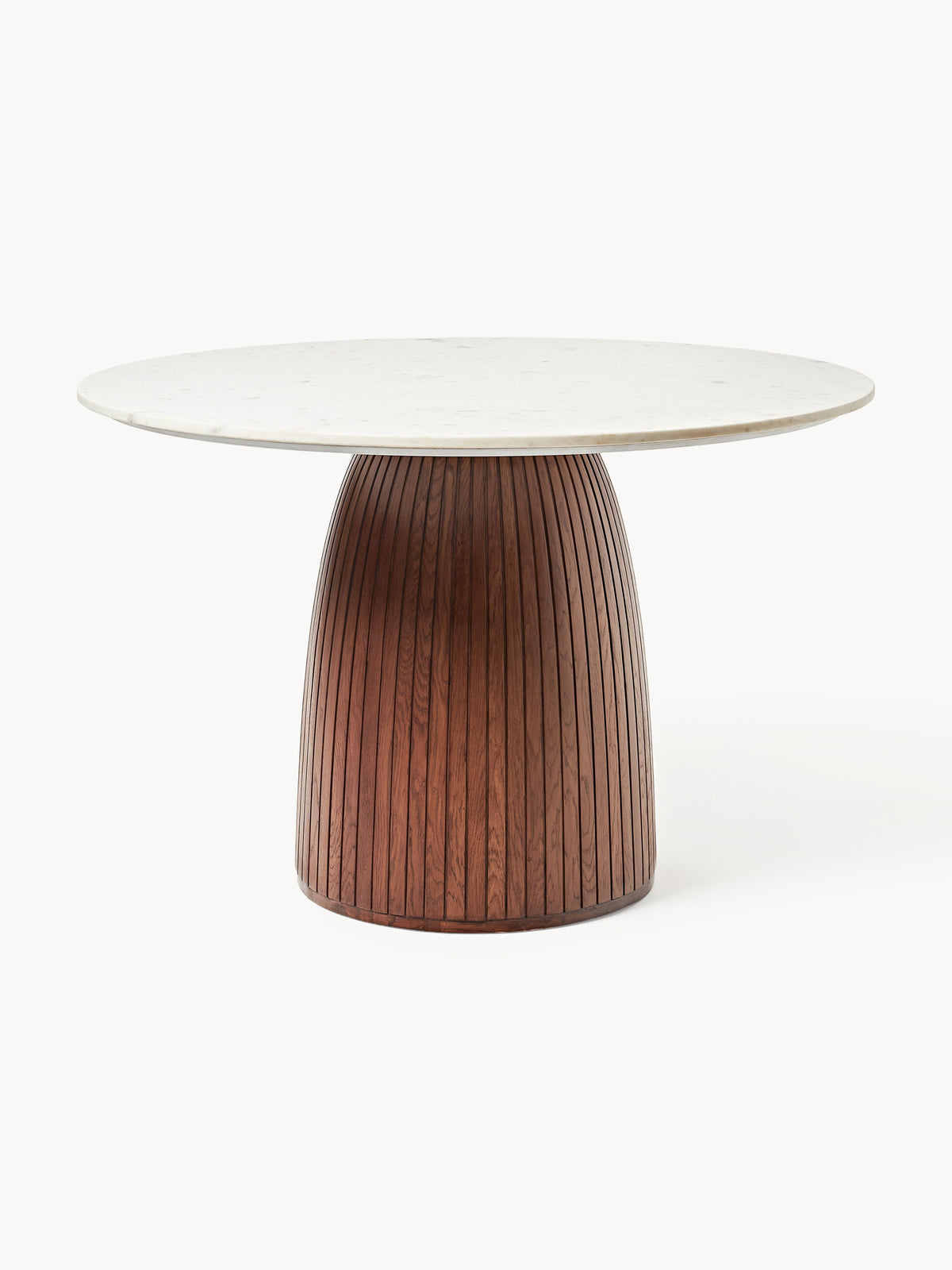 Nellin Round Dining Table with Marble Tabletop, Ø 115 cm