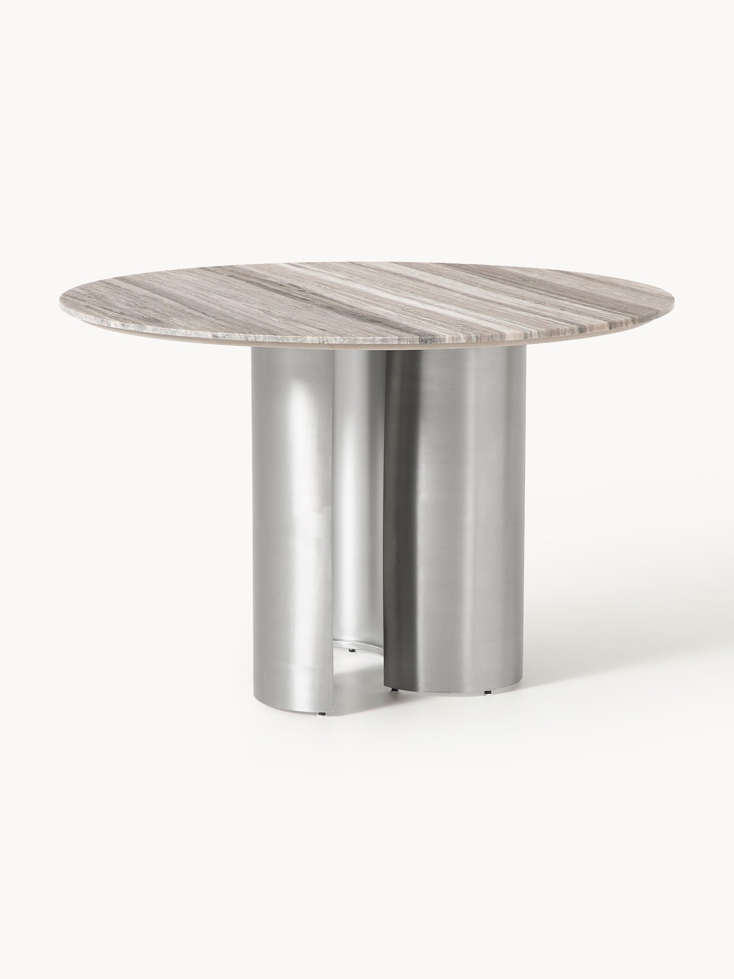 Noame Round Dining Table with Marble Tabletop, Ø 120 cm