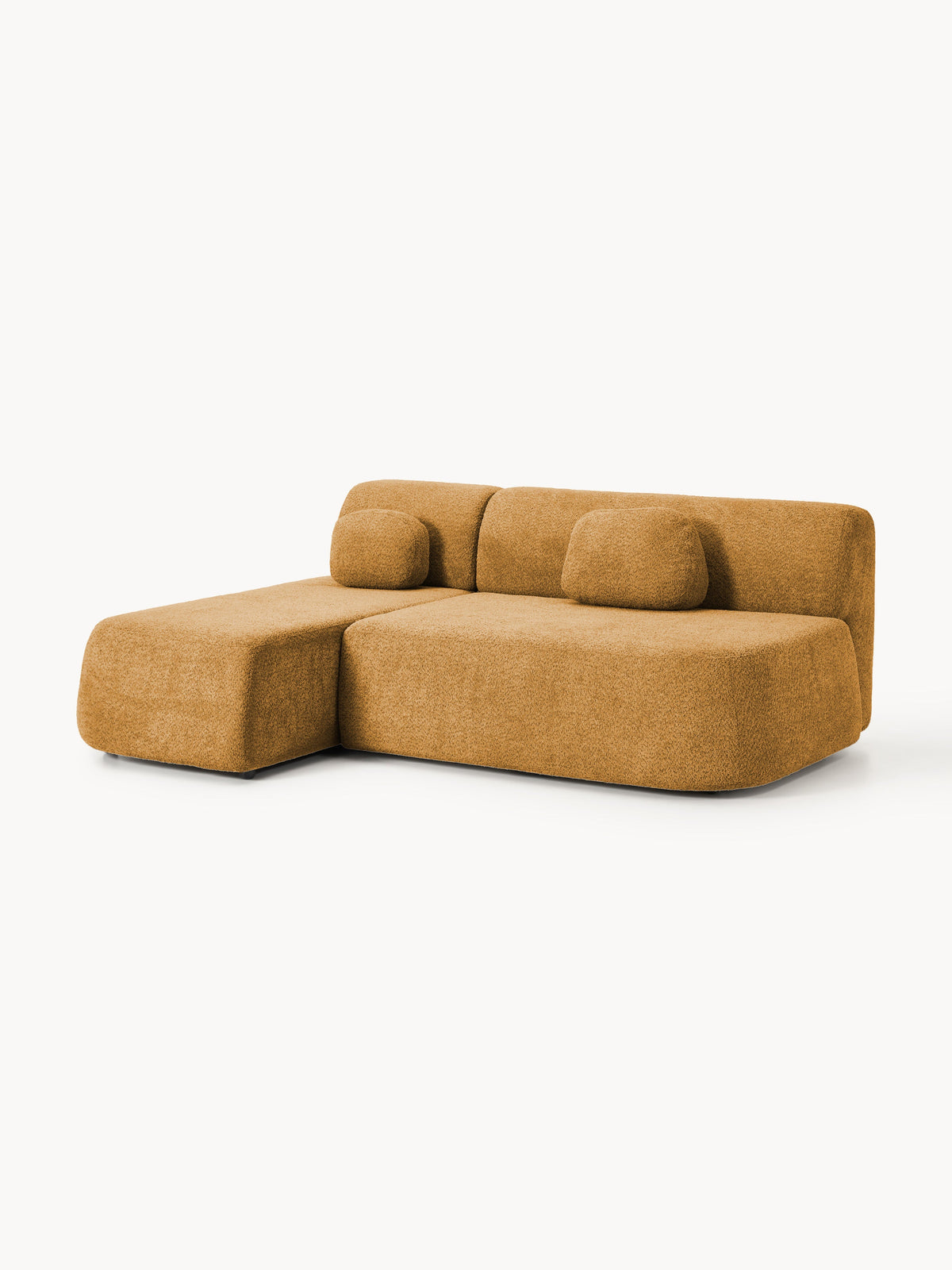 Paolo Teddy Bouclé Storage Sofa Bed