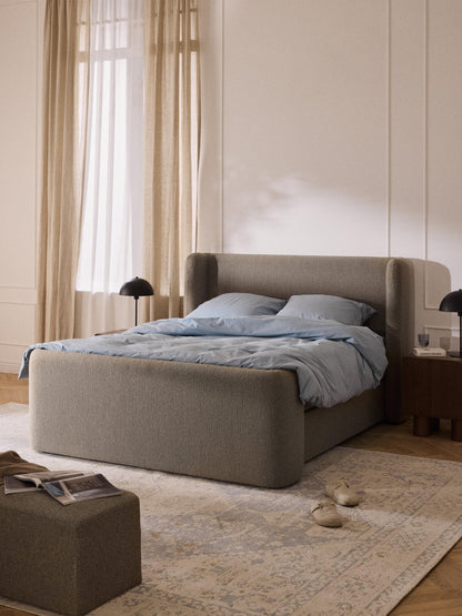 Perlin Bouclé Box Spring Bed