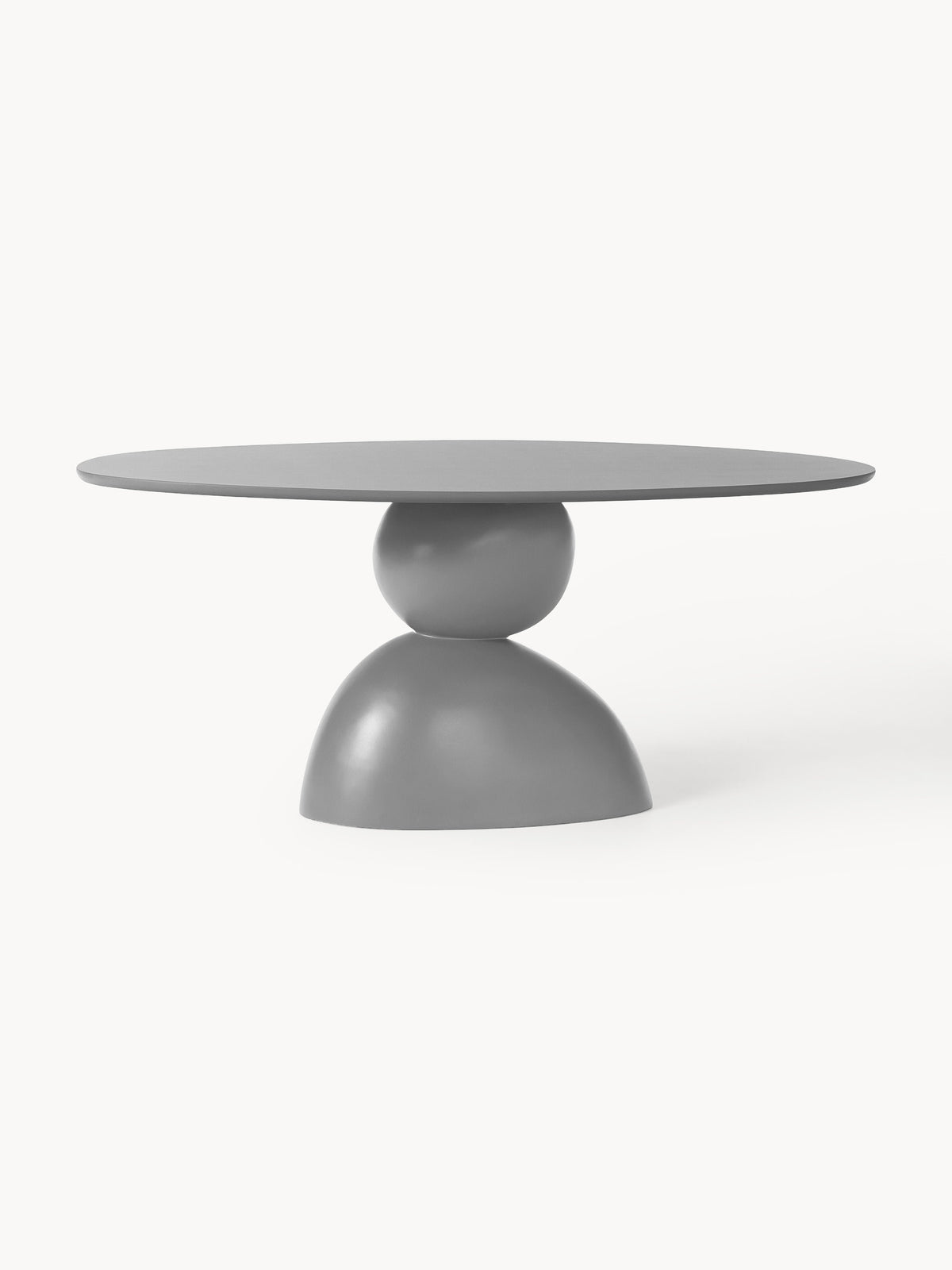 Sahrein Oval Dining Table with Organic Design, 180 x 90 cm