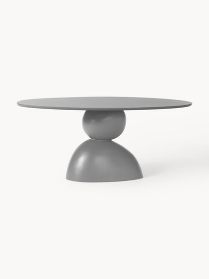 Sahrein Oval Dining Table with Organic Design, 180 x 90 cm