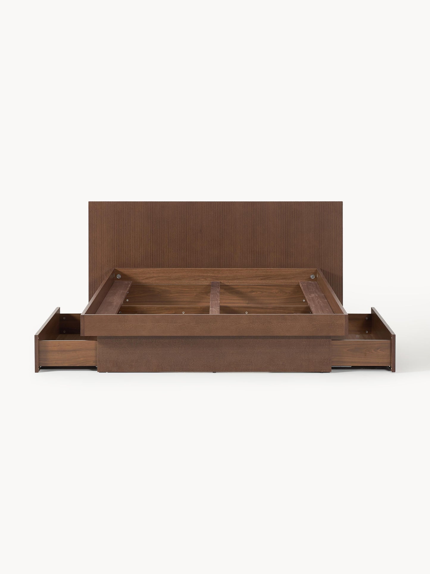 Saton Wooden Bed with Drawers and Headboard