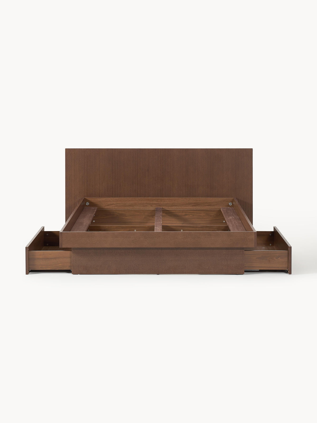 Saton Wooden Bed with Drawers and Headboard