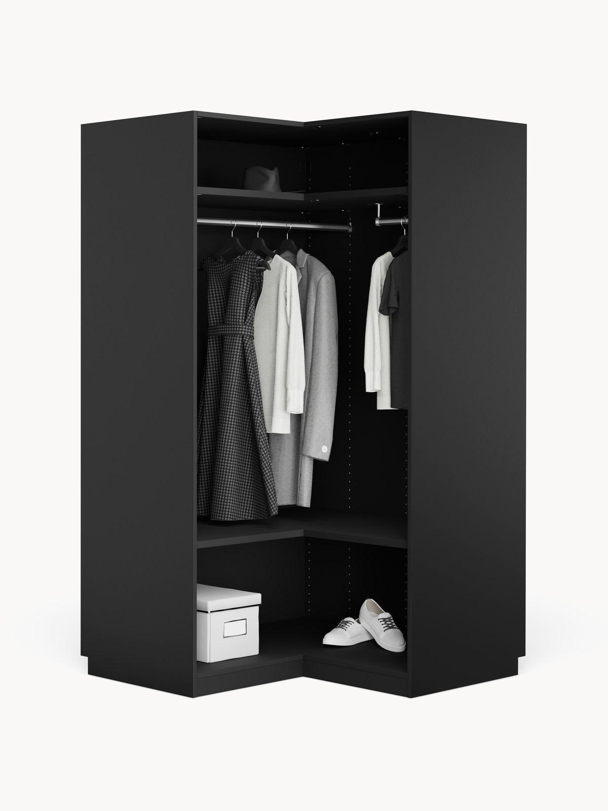 Simoni Modular Corner Wardrobe, 115 cm Wide
