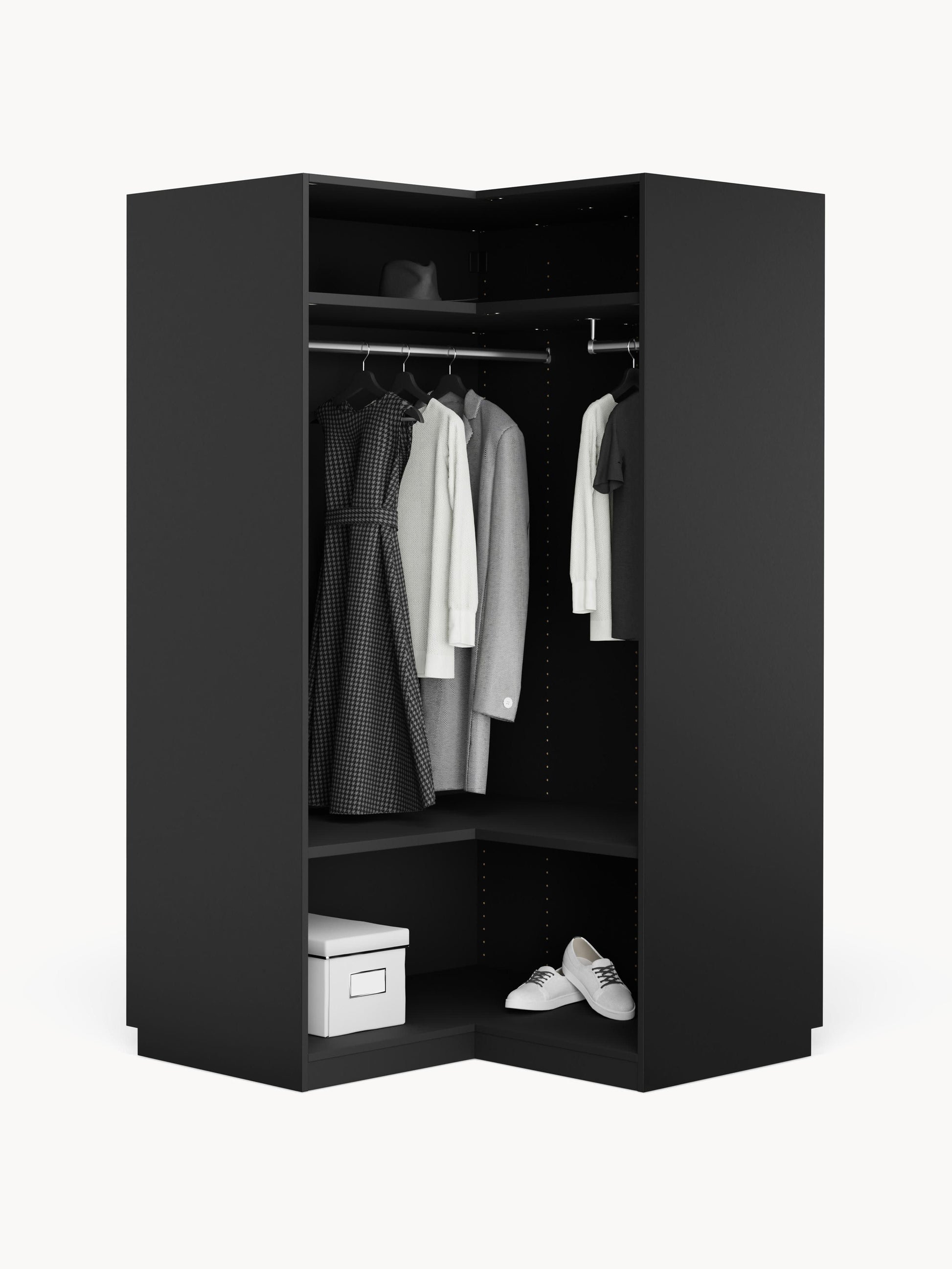 Simoni Modular Corner Wardrobe, 115 cm Wide