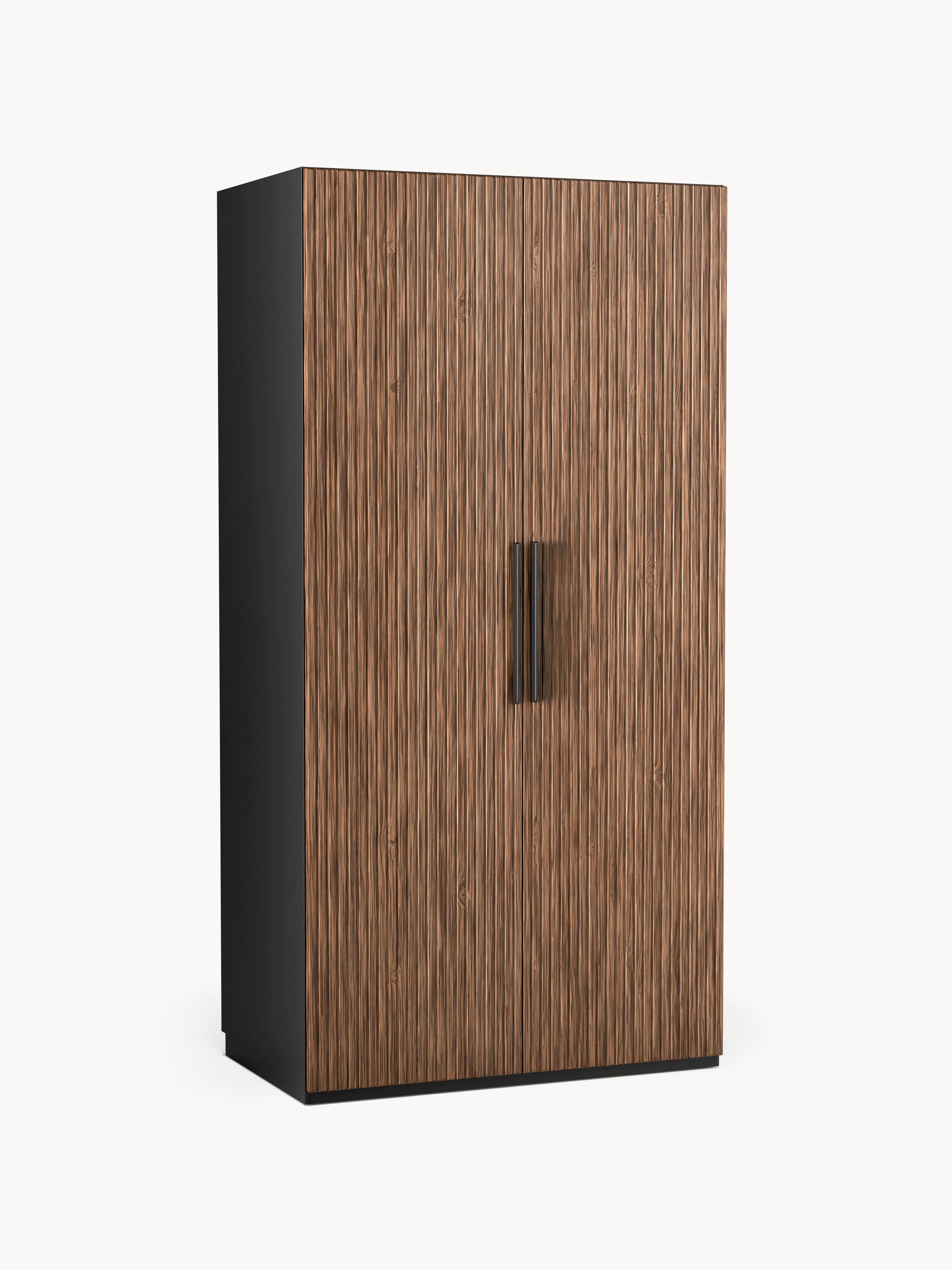 Simoni Modular Hinged-Door Wardrobe, 100 cm Wide, in Various Sizes