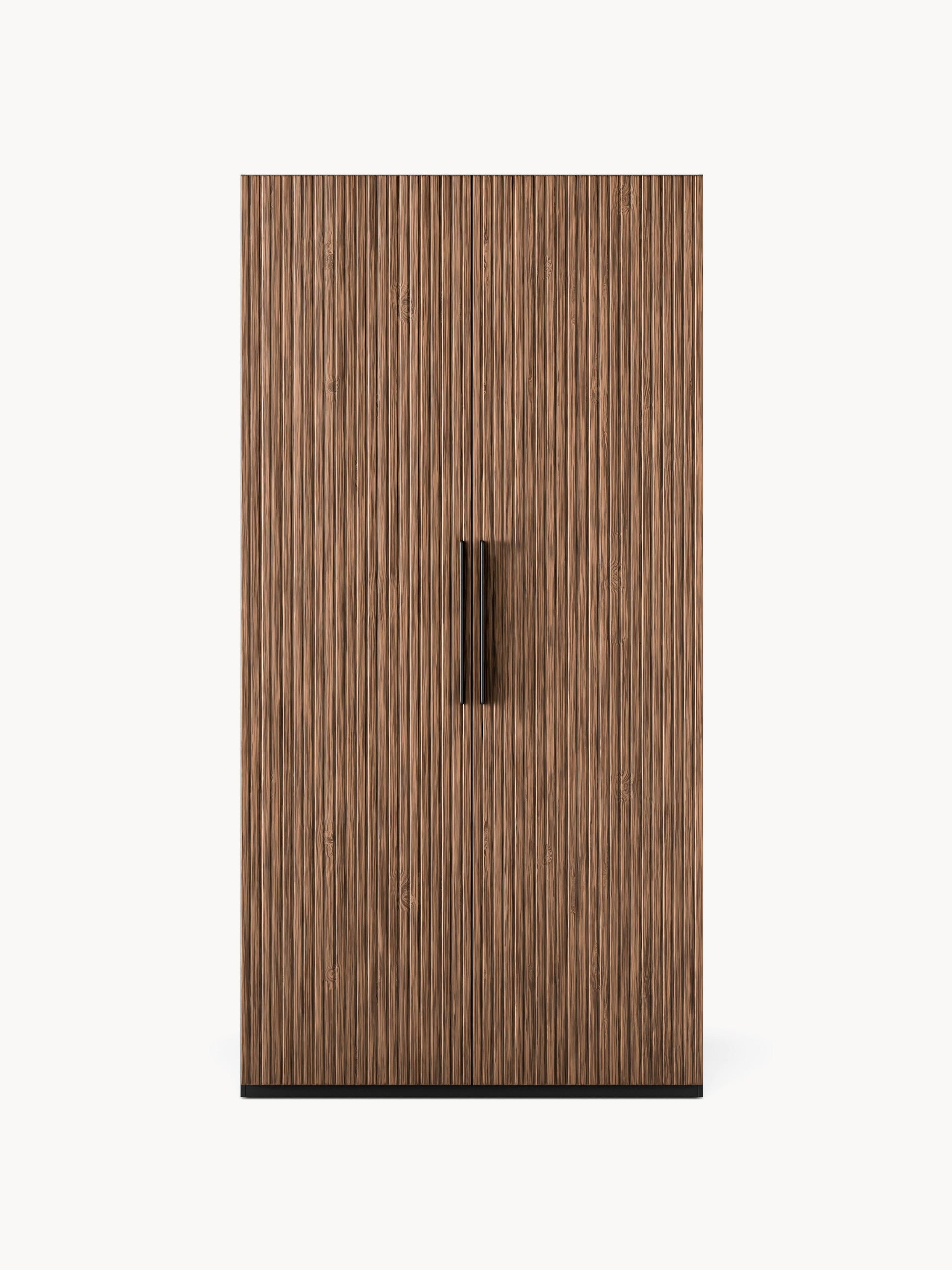 Simoni Modular Hinged-Door Wardrobe, 100 cm Wide, in Various Sizes