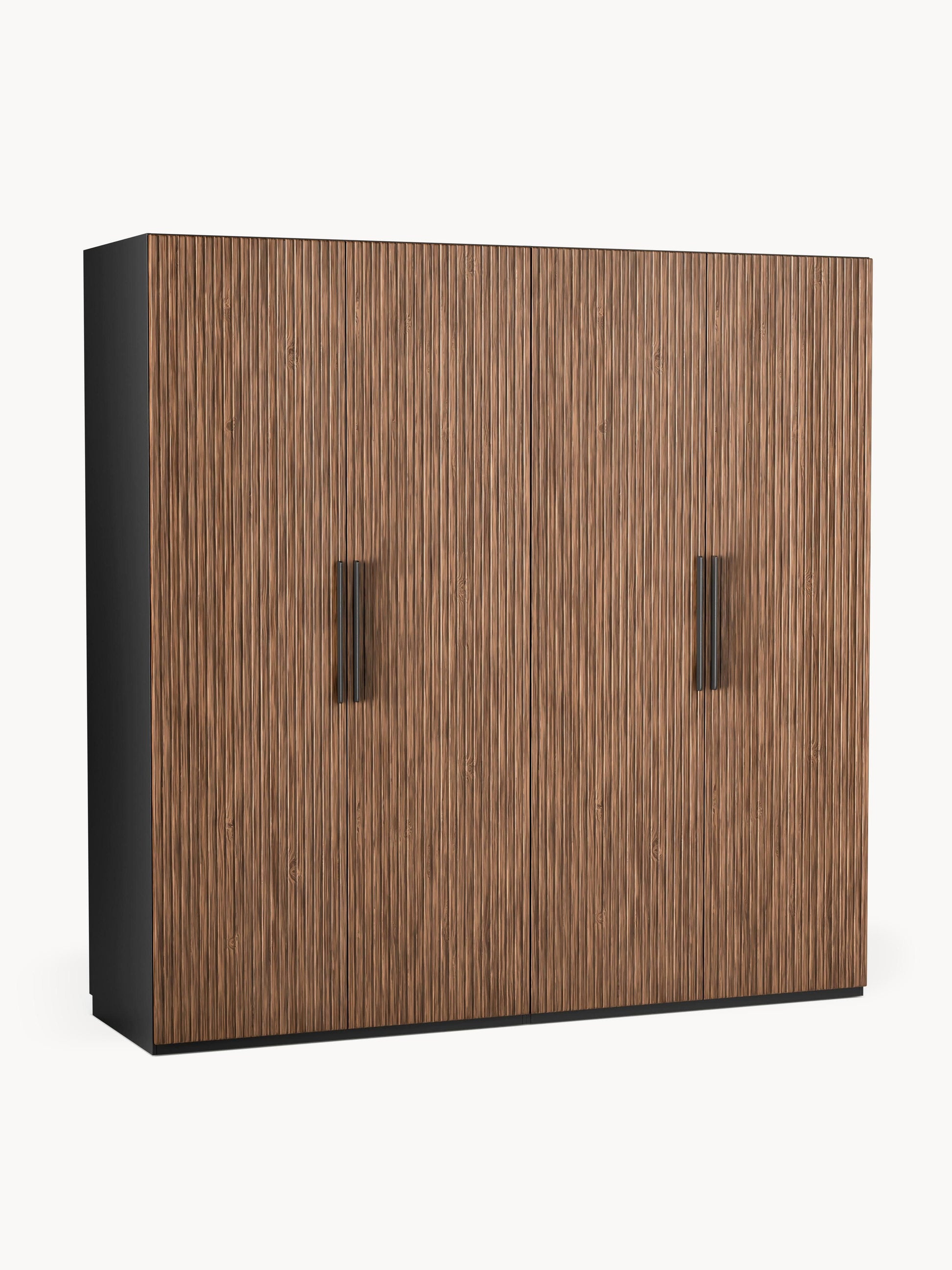 Simoni Modular Hinged-Door Wardrobe, 200 cm Wide, in Various Sizes