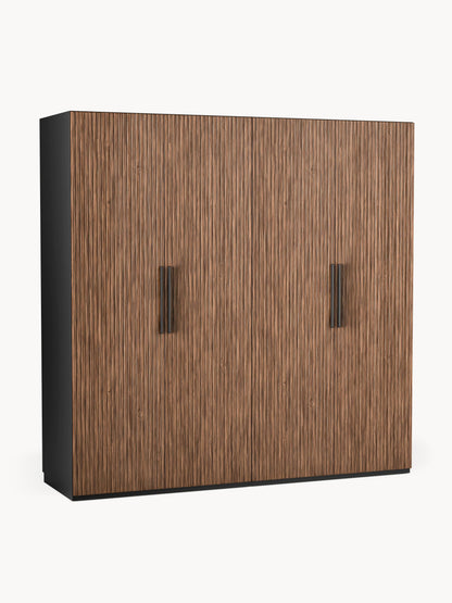 Simoni Modular Hinged-Door Wardrobe, 200 cm Wide, in Various Sizes