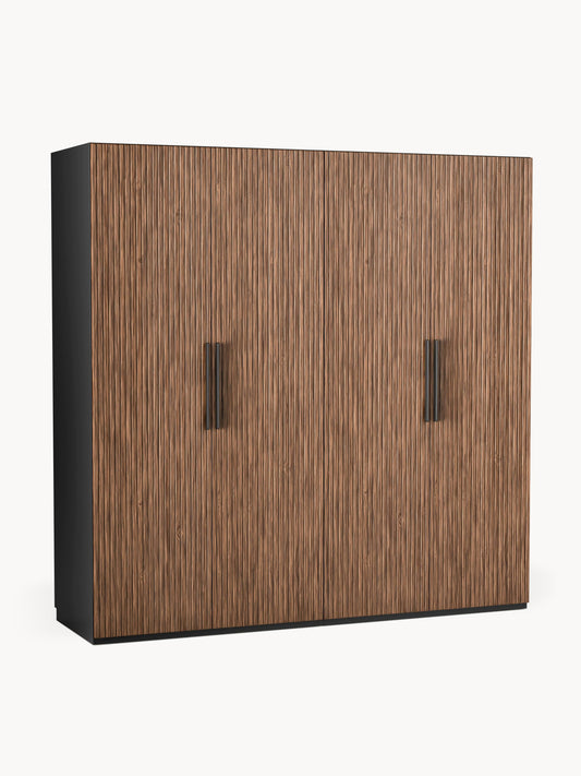 Simoni Modular Hinged-Door Wardrobe, 200 cm Wide, in Various Sizes