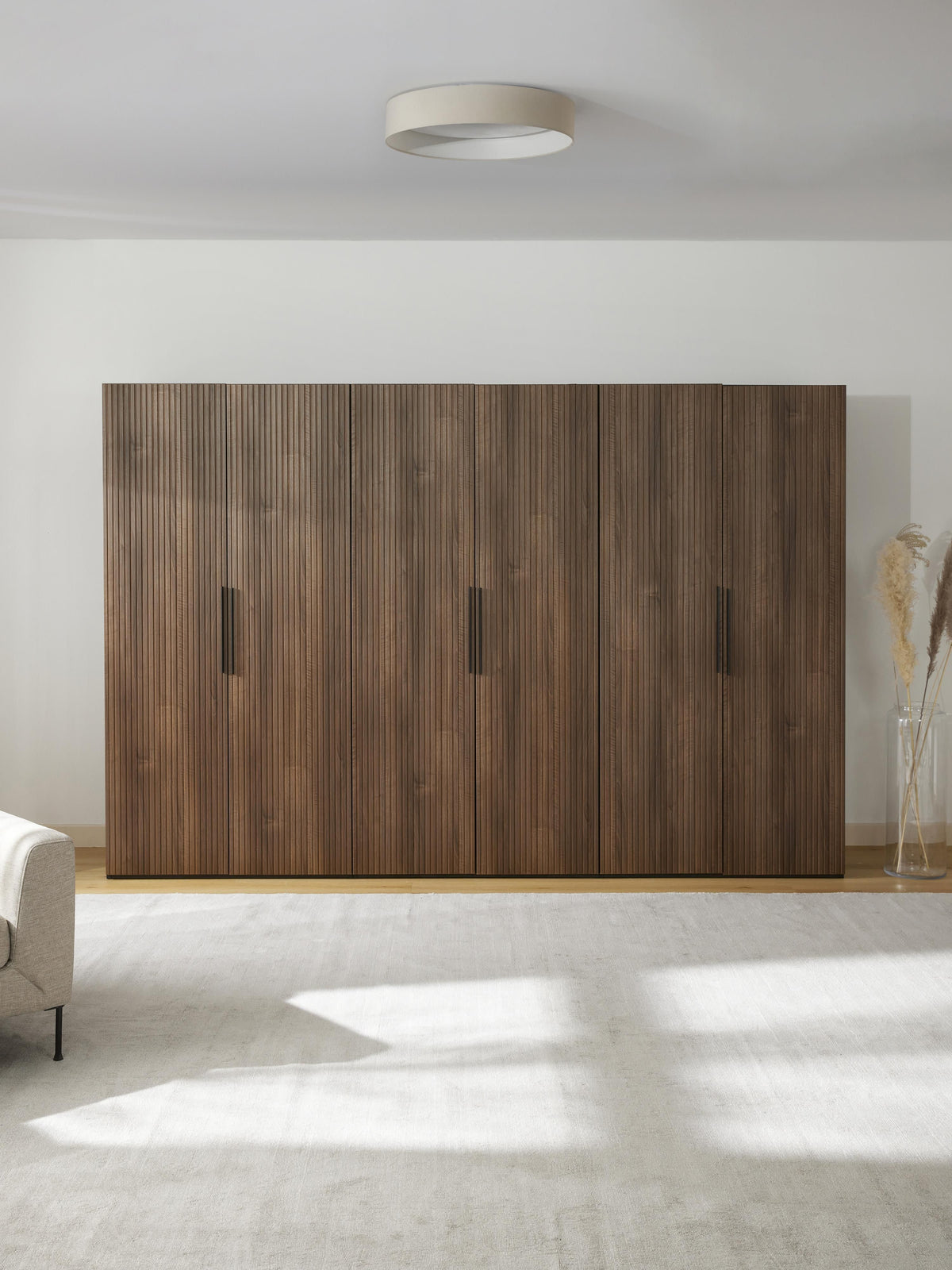 Simoni Modular Hinged-Door Wardrobe, 300 cm Wide, in Various Sizes