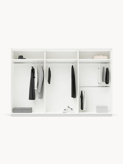 Simoni Modular Sliding-Door Wardrobe, 300 cm Wide, in Various Sizes