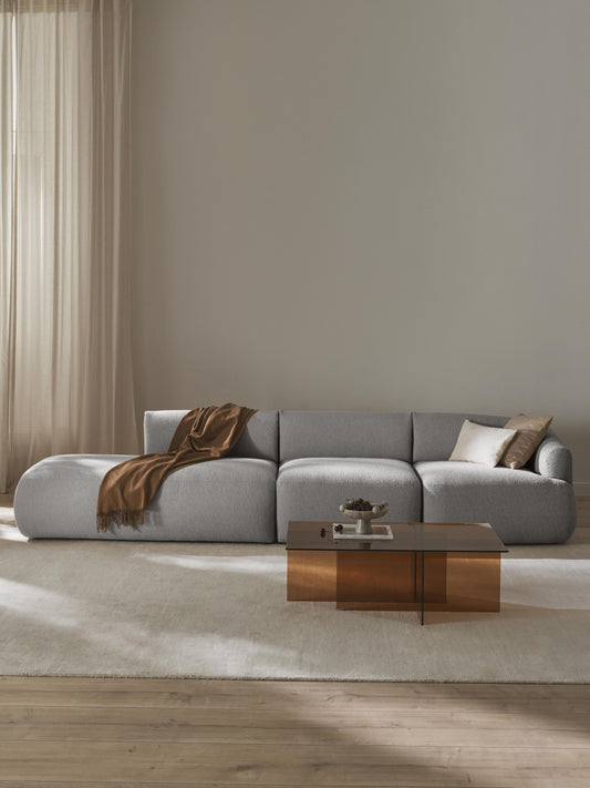 Sofira Bouclé Modular Chaise (2-Seater)
