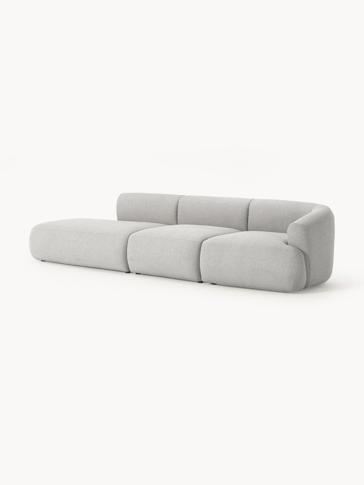 Sofira Bouclé Modular Chaise (2-Seater)