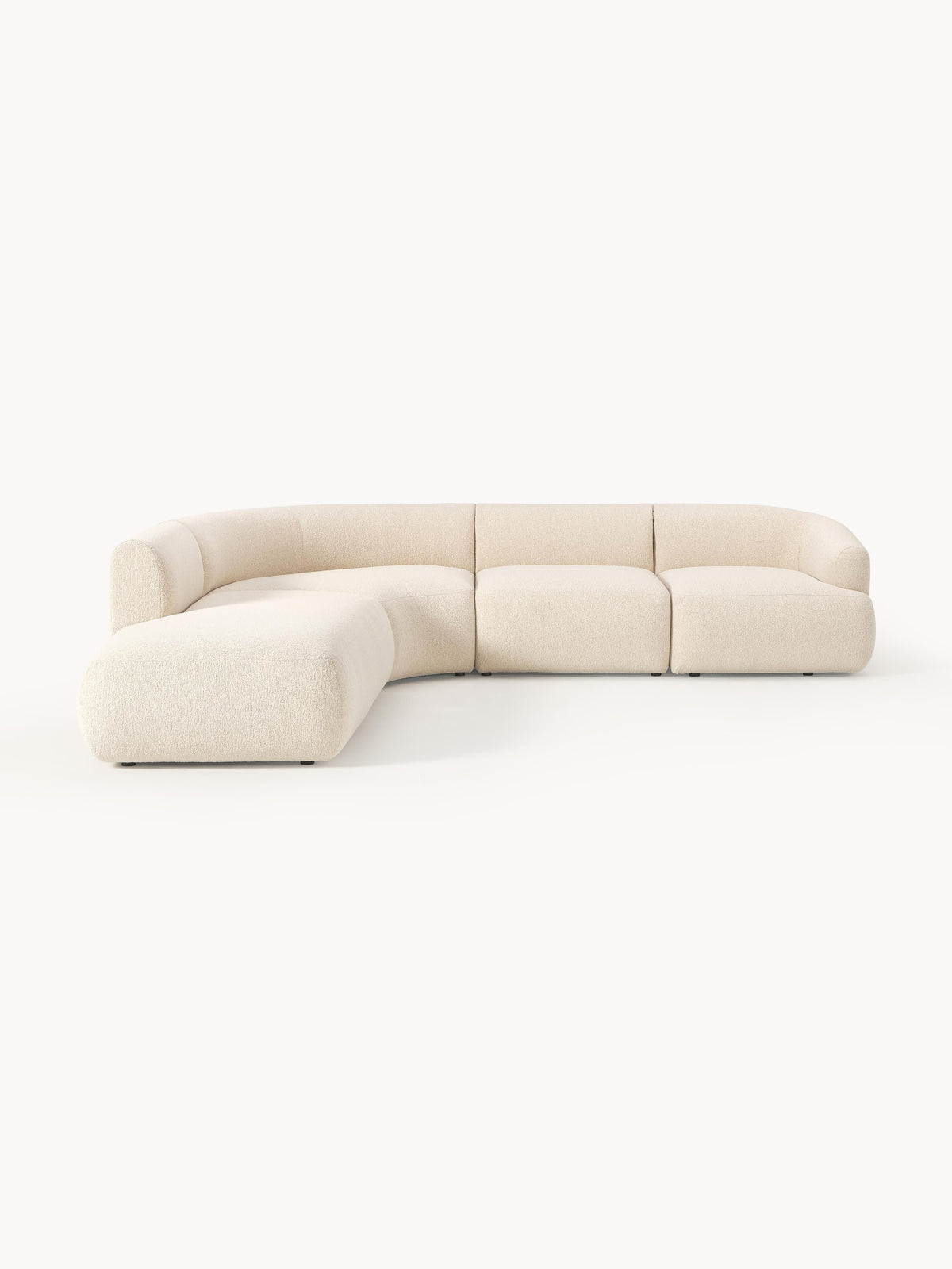 Sofira Bouclé Modular Corner Sofa (4-Seater)