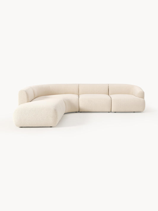 Sofira Bouclé Modular Corner Sofa (4-Seater)