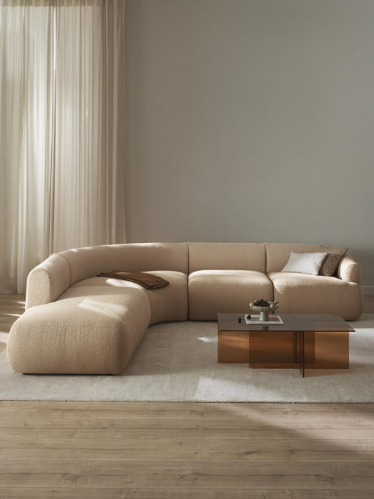 Sofira Bouclé Modular Corner Sofa (4-Seater)