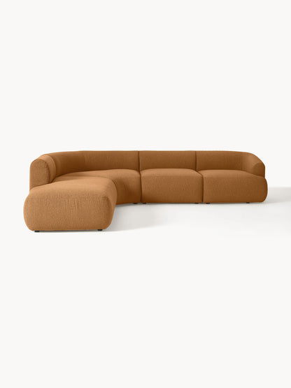 Sofira Bouclé Modular Corner Sofa (4-Seater)