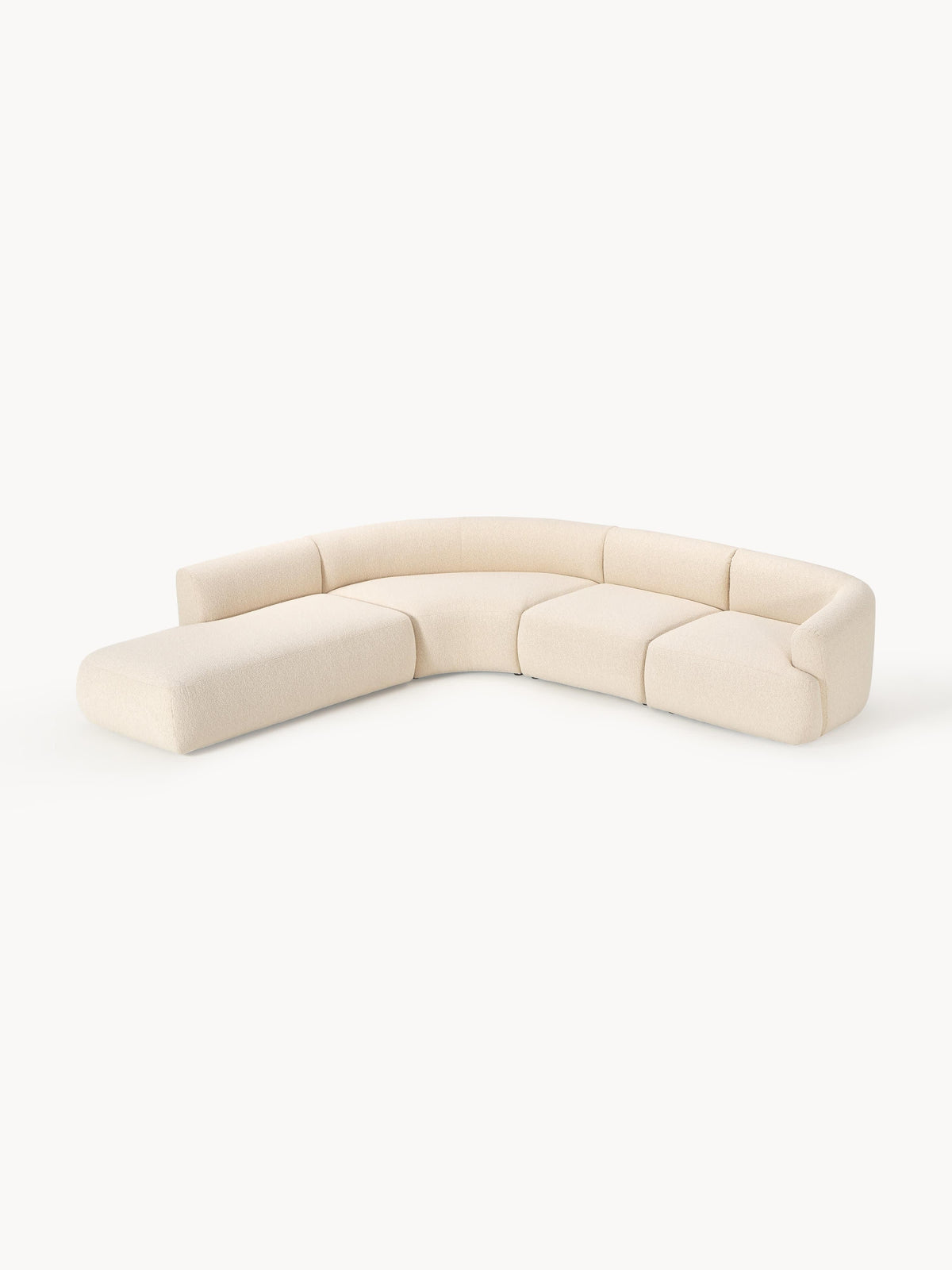 Sofira Bouclé Modular Corner Sofa (4-Seater)