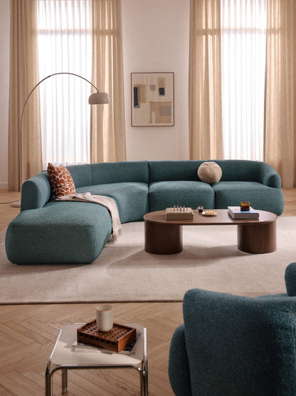 Sofira Bouclé Modular Corner Sofa (4-Seater)