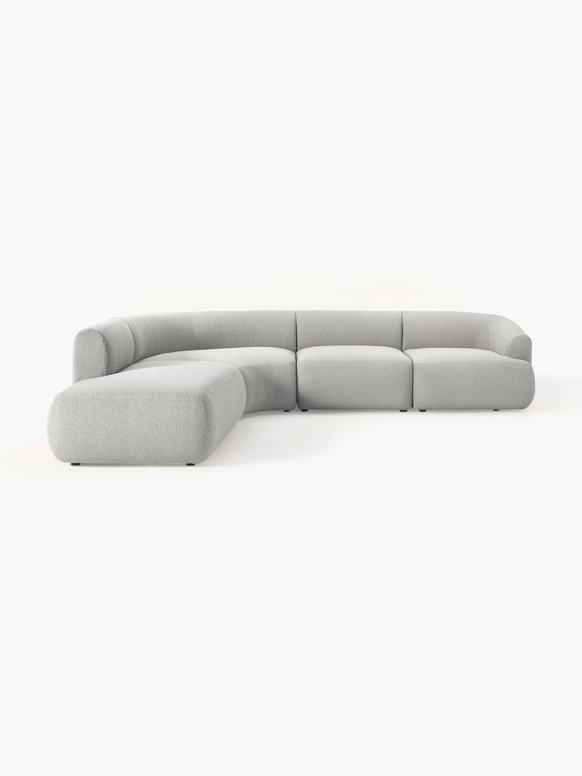 Sofira Bouclé Modular Corner Sofa (4-Seater)