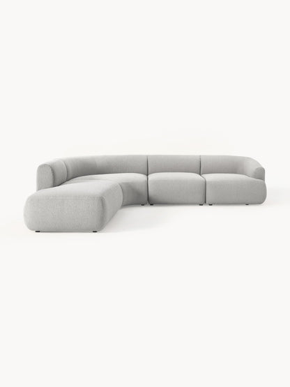 Sofira Bouclé Modular Corner Sofa (4-Seater)
