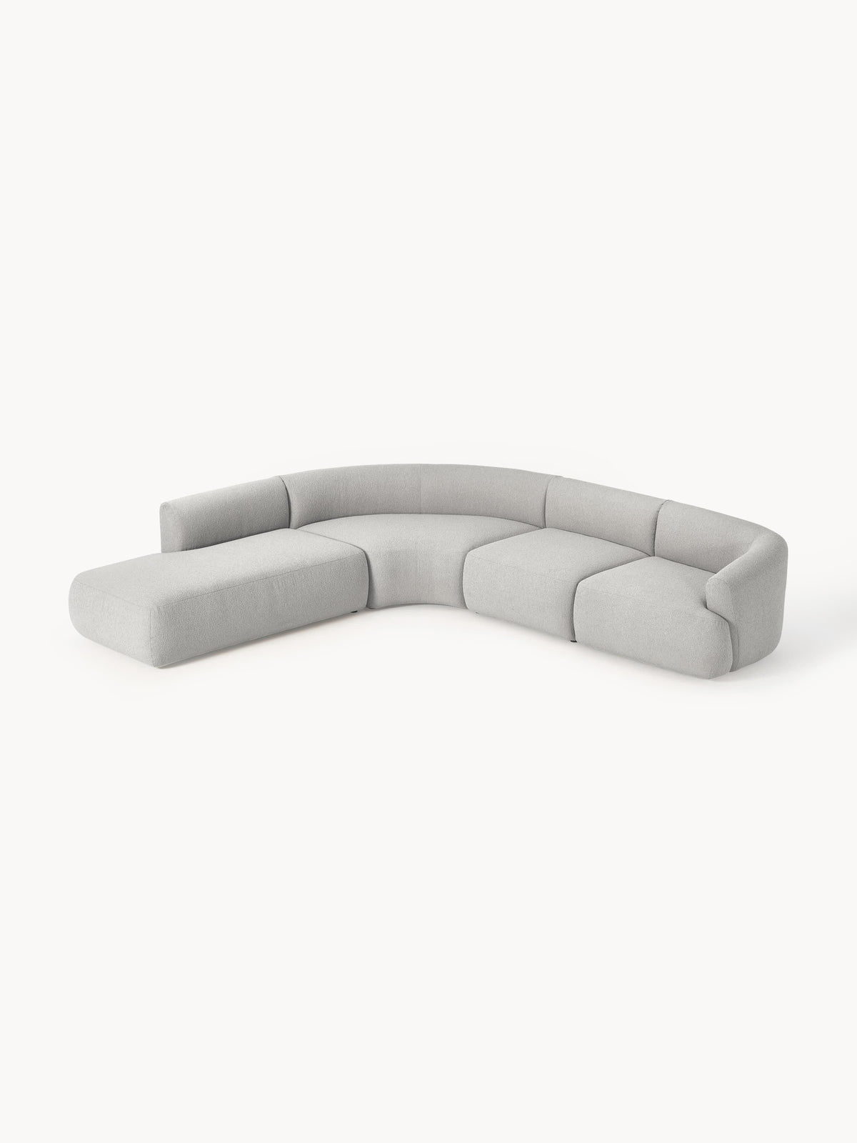 Sofira Bouclé Modular Corner Sofa (4-Seater)