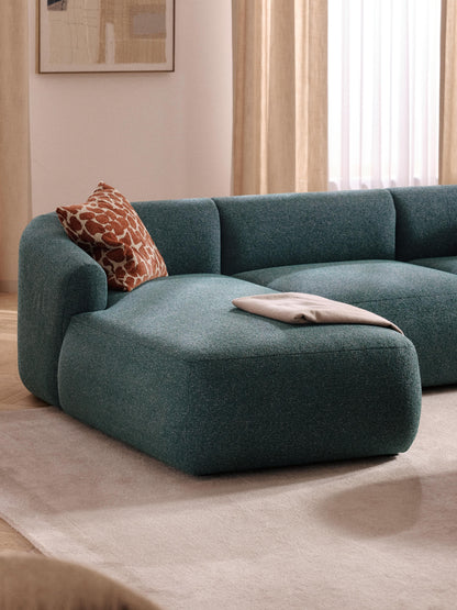 Sofira Chaise Corner Module in Bouclé