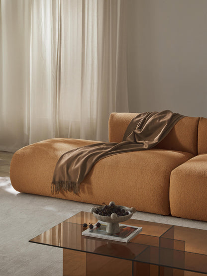 Sofira Chaise Module in Bouclé