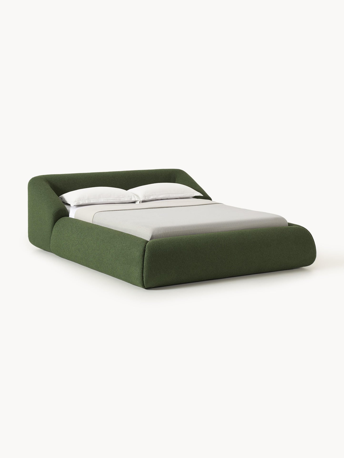Sofira Upholstered Bed in Bouclé