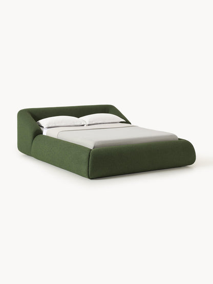 Sofira Upholstered Bed in Bouclé