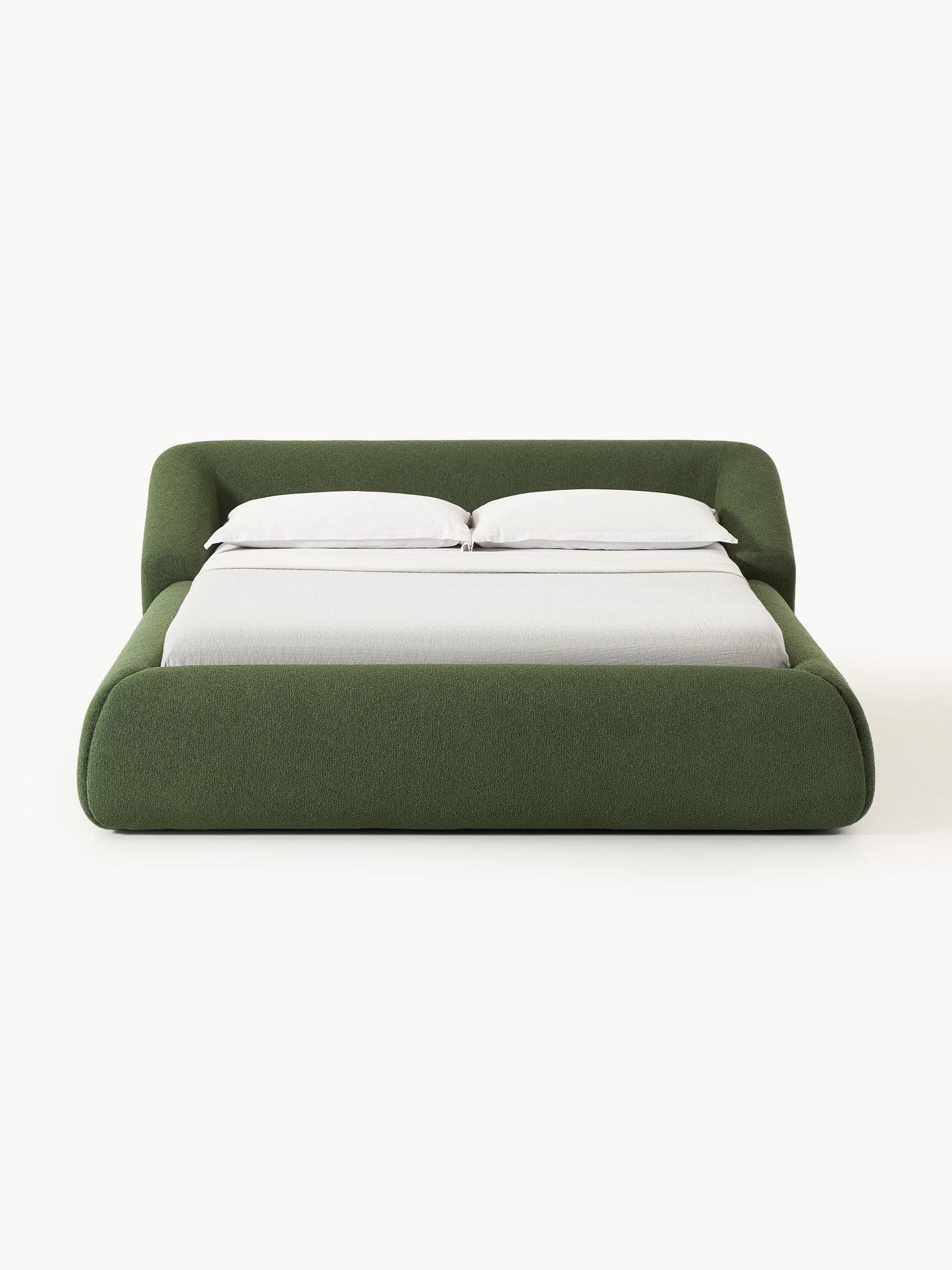 Sofira Upholstered Bed in Bouclé
