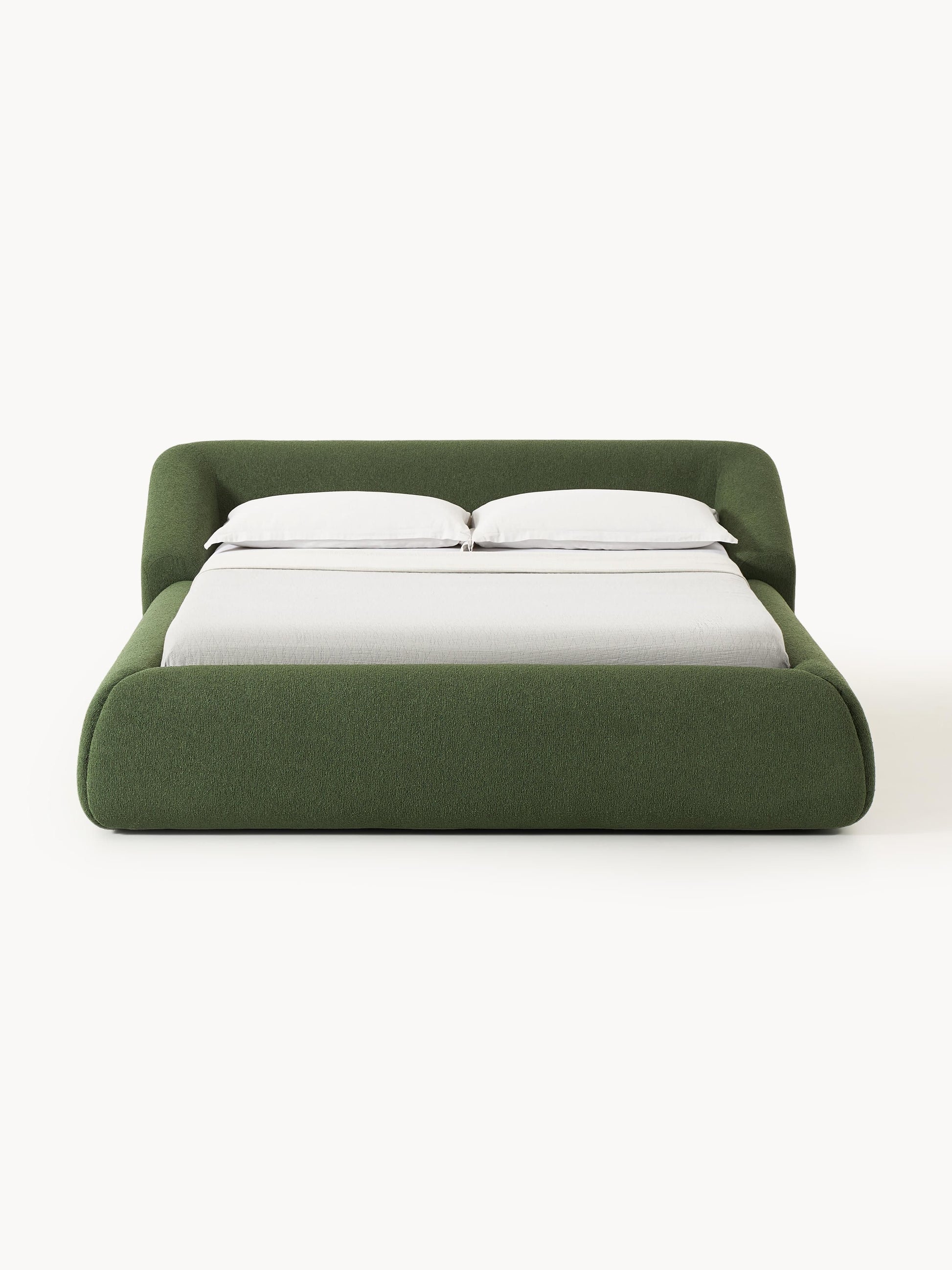 Sofira Upholstered Bed in Bouclé