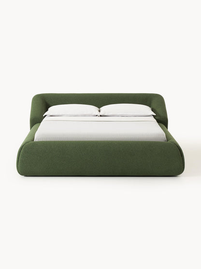 Sofira Upholstered Bed in Bouclé