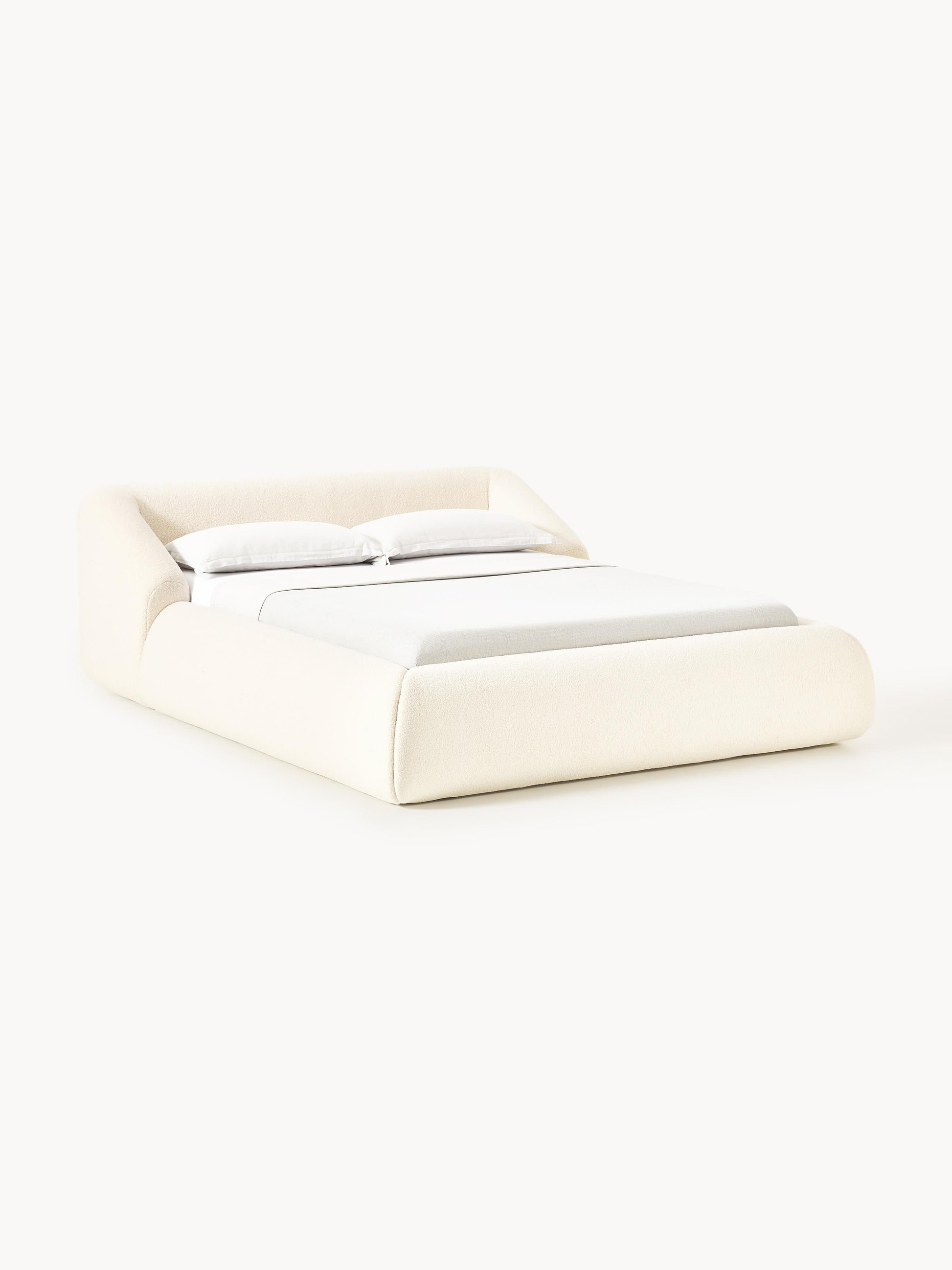 Sofira Upholstered Bed in Teddy