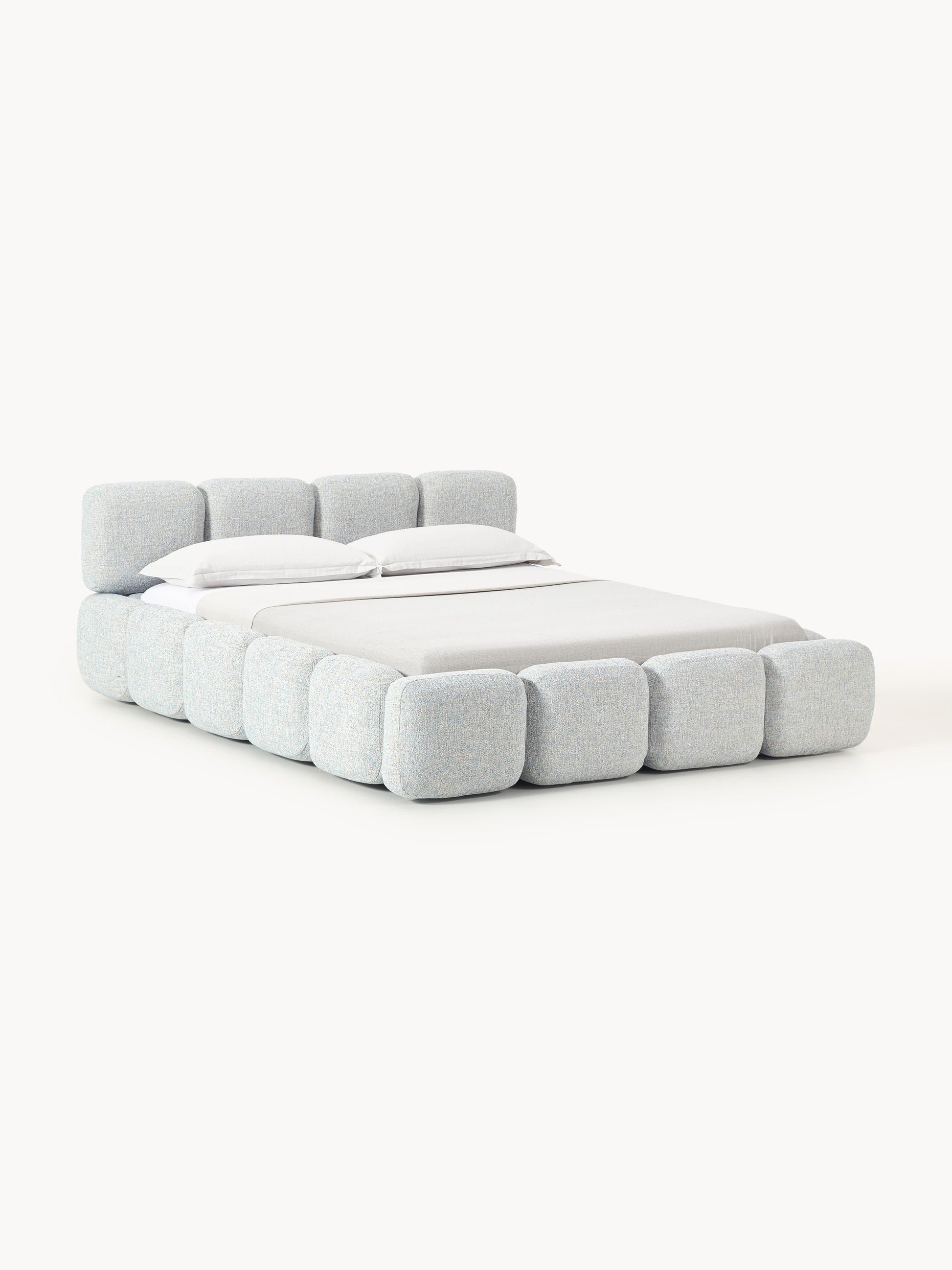 Taylen Upholstered Bed in Bouclé