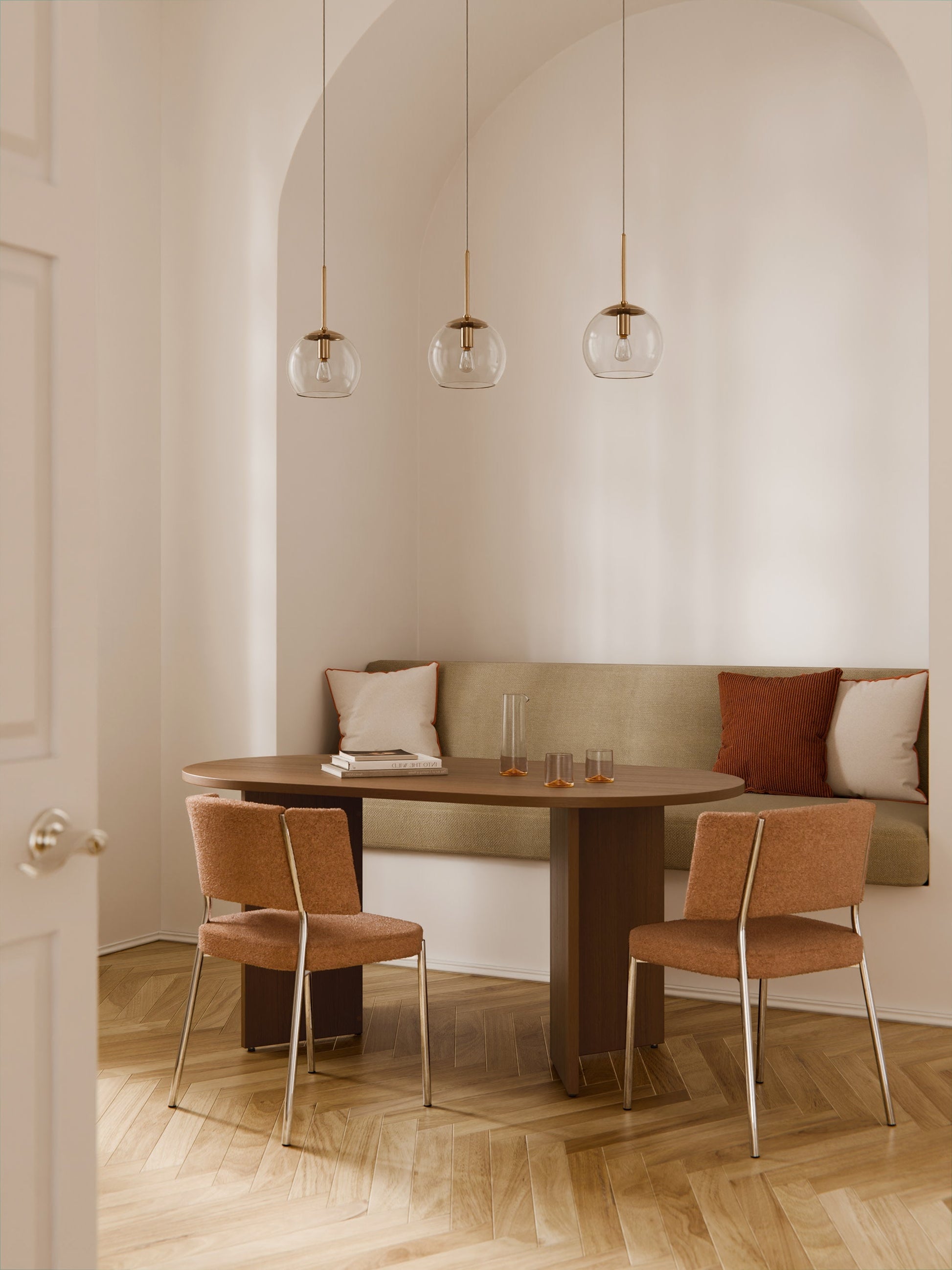 Tonio Oval Wooden Dining Table, in Various Sizes