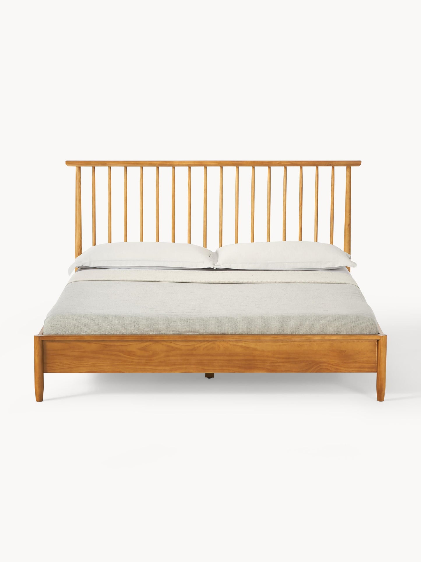 Windson Wooden Bed with Pine Headboard