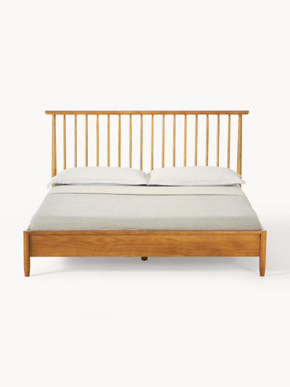 Windson Wooden Bed with Pine Headboard