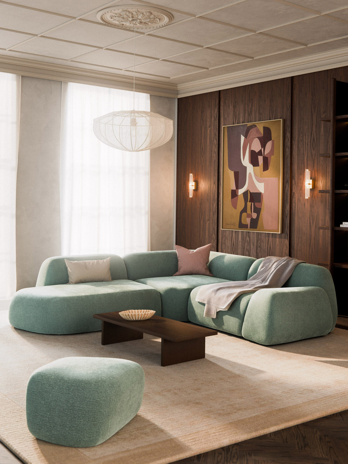 Wolka 4-Seater Modular Corner Sofa with Chaise Longue