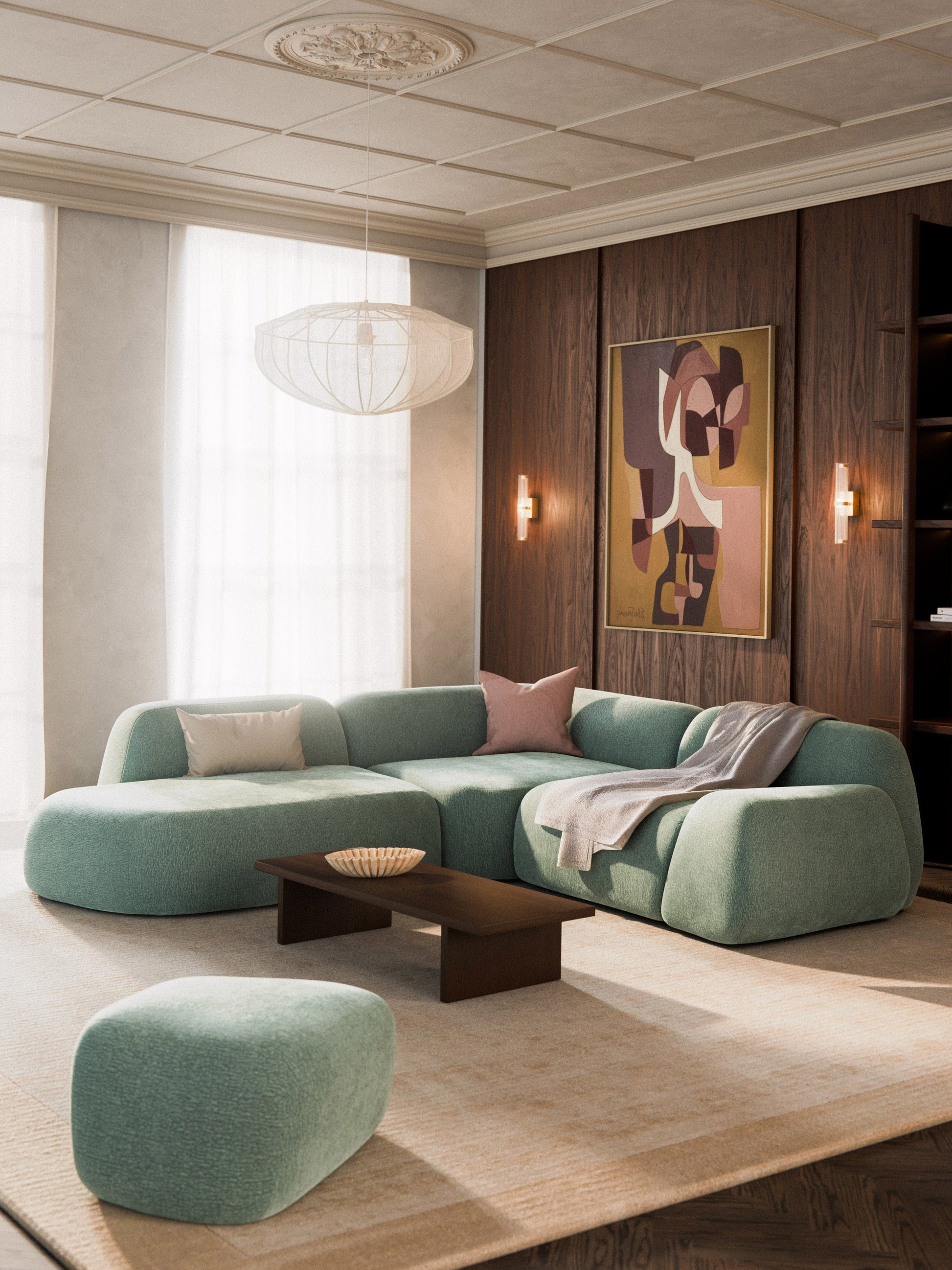 Wolka 4-Seater Modular Corner Sofa with Chaise Longue