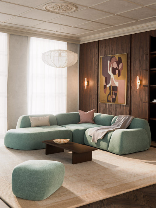 Wolka 4-Seater Modular Corner Sofa with Chaise Longue