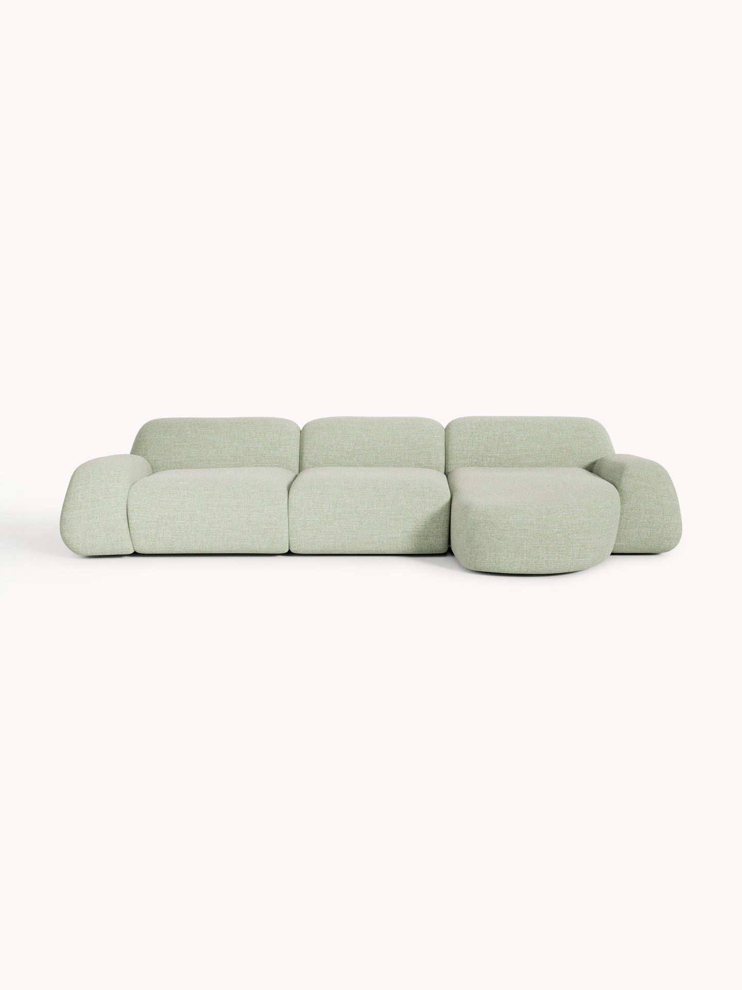 Wolka Bouclé Corner Sofa, Modular (4-Seater)