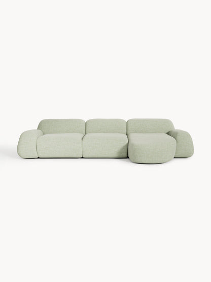 Wolka Bouclé Corner Sofa, Modular (4-Seater)